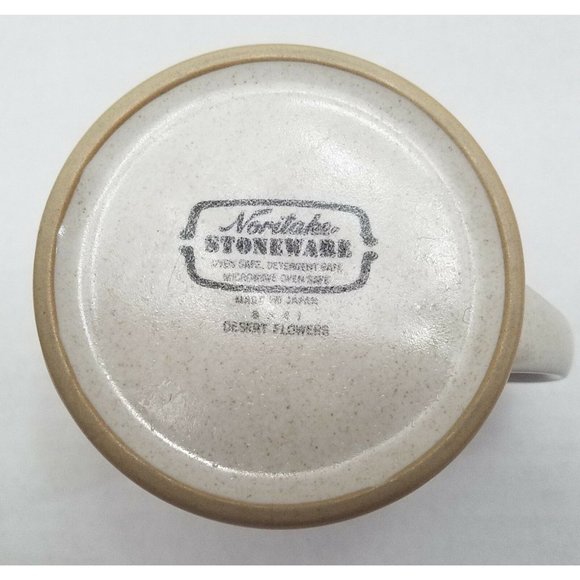 Noritake Desert Flowers Mini Pitcher Stoneware 8341 Vintage 4" Hedgehog Cactus - Picture 4 of 9